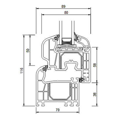 VINDU 3-LAGS GLASS, 990X1290