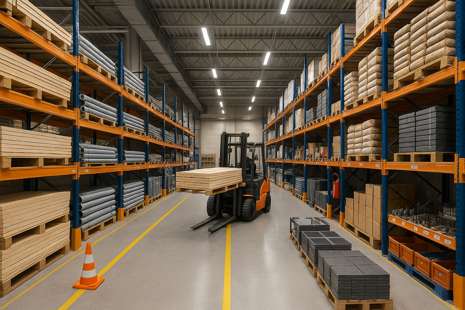 magazyn materiałów budowlanych 